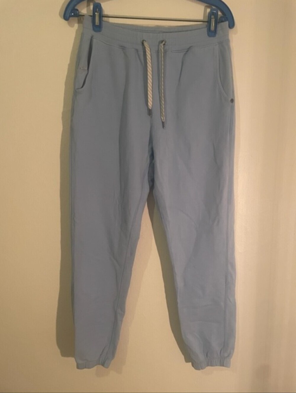 Vuori Joggers Sweatpants light blue S small EUC Cotton Blend